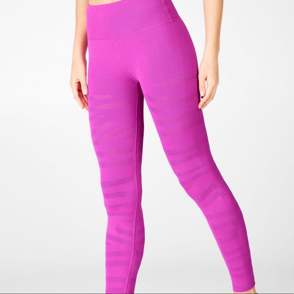 FABLETICS High Waisted Sculptknit Zebra 7/8